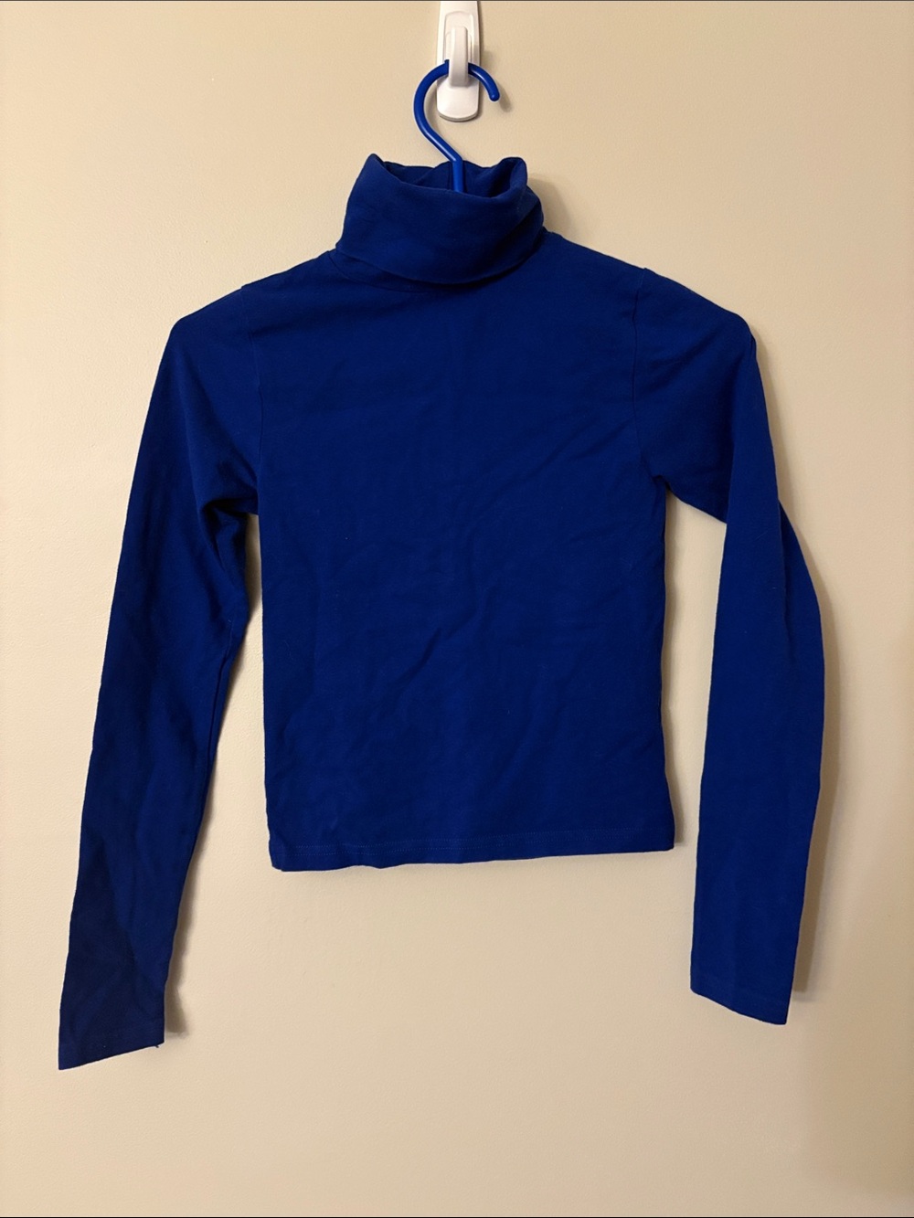 American Apparel Royal Blue Turtleneck Long Sleeve Top